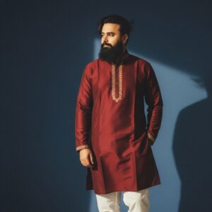 Timeless Charisma: Retro Bollywood Portrait