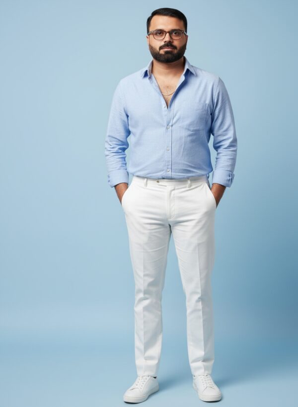Confident Style: Modern Portrait in Soft Light - Image 3