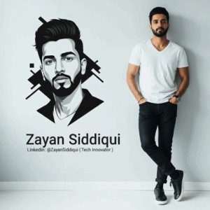 Modern Personal Branding Portrait with Graphic Wall